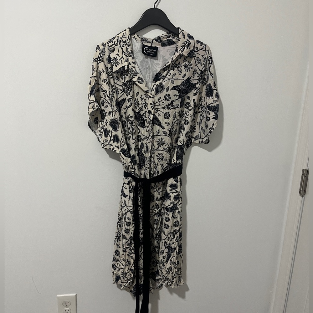 Midnight hour Floral Dress with Belt